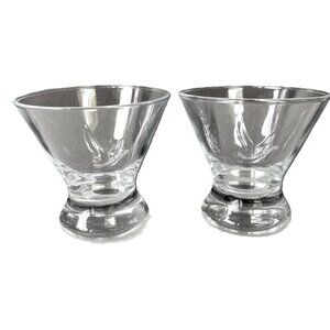 GREY GOOSE Vodka Limited Edition Clear Logo Lowball Glasses 8 oz Set of 2